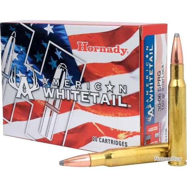 Munitions HORNADY cal. 30-06 interlock american whitetail 150gr par 60