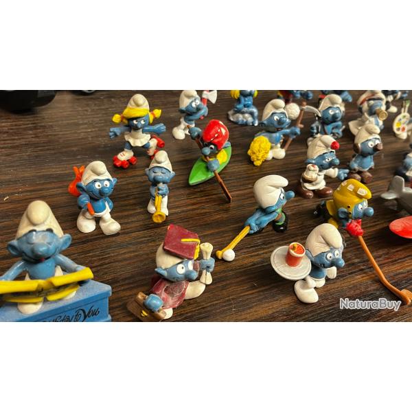Lot 34 figurines Schtroumpfs - Peyo