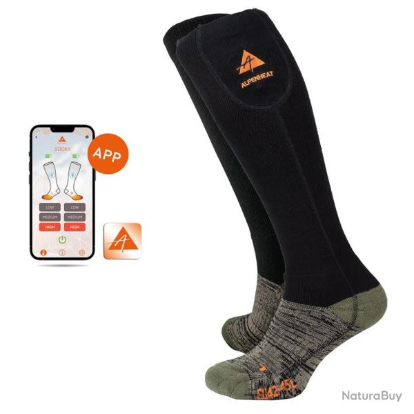 Chaussettes Chauffantes FIRE-SOCK APP Laine XL