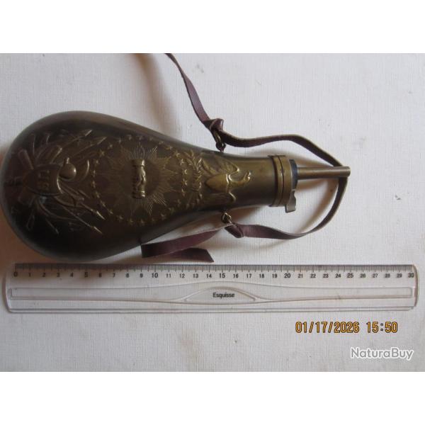 Poire � poudre style Guerre de S�cession US (bidon vide sans poudre)