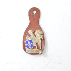 Insigne pucelle 67e RI R&eacute;giment d'Infanterie DRAGO H551, dos guilloch&eacute;,  attache &eacute;pingle bol&eacute;ro