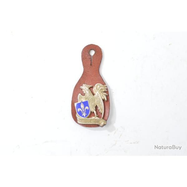 Insigne pucelle 67e RI R�giment d'Infanterie DRAGO H551, dos guilloch�,  attache �pingle bol�ro
