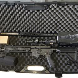 HK MR 223 F-C - 11" (ARMEE FRANCAISE) Cal 223 rem + BT SUPPRESSOR RBS QDN + SIG SAUER TANGO-MSR 1-6x