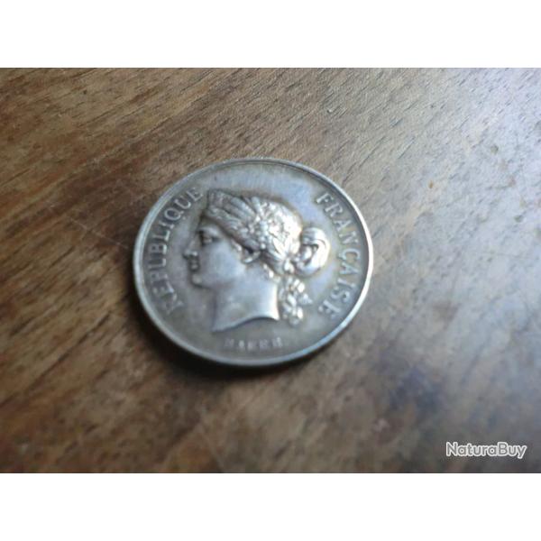 insigne argent  r�publique fran�aise  acte de d�vouement 1893 / barre