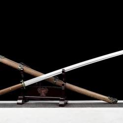 Katana long 148cm en acier mangan&egrave;se - Puissance et majest&eacute;