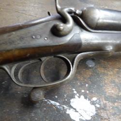 fusil chasse class&eacute; D canon  de St Etienne  cal 16 BE