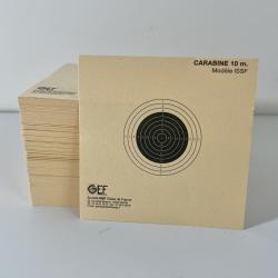 Cibles Carabine 10m 10x10cm non num&eacute;rot&eacute;es x100