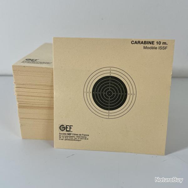 Cibles Carabine 10m 10x10cm non num�rot�es x100