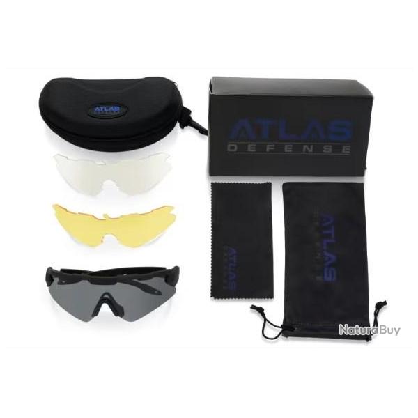 Kit Lunettes Balistiques Atlas Defense 3 verres mod�le Attacker