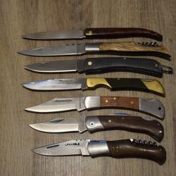 Lot de 7 Couteaux de Poche