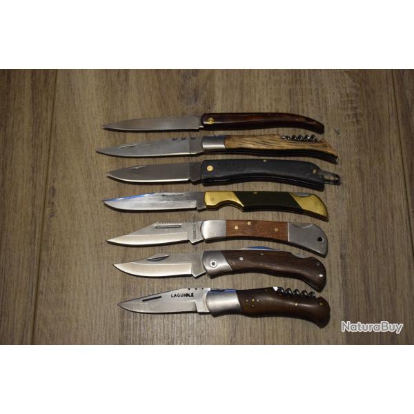Lot de 7 Couteaux de Poche