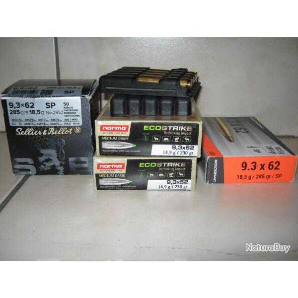 balle de carabine 9,3x62