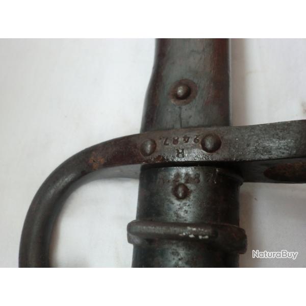 baionnette gras  steyr 1883 . R 2487