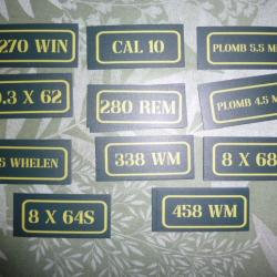 magnet pour caisse a munition - signal&eacute;tique- 458 WM