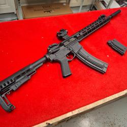 HAMMERLI TAC R1 CAL. 22LR TRES BON ETAT + POINT ROUGE RTI RED/GREEN + SILENCIEUX + CHARGEUR 30 COUPS