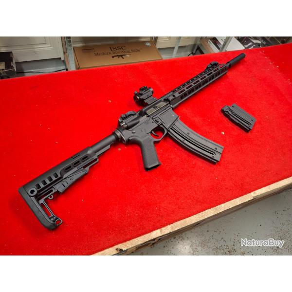 HAMMERLI TAC R1 CAL. 22LR TRES BON ETAT + POINT ROUGE RTI RED/GREEN + SILENCIEUX + CHARGEUR 30 COUPS