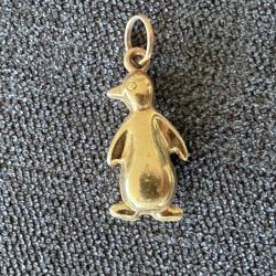 Pendentif manchot en or 18 carats - France - Breloque