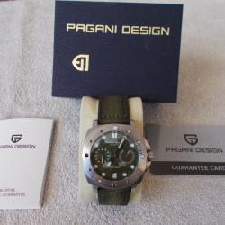 MONTRE DE PLONGEE AUTOMATIQUE PAGANI DESIGN ETANCHE 200 METRES /MADE IN GERMANY