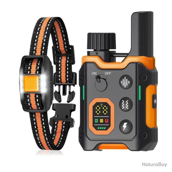 Collier Dressage Electrique pour Chien 500 m Etanche T�l�commande Vibration Stimulation Rechargeable