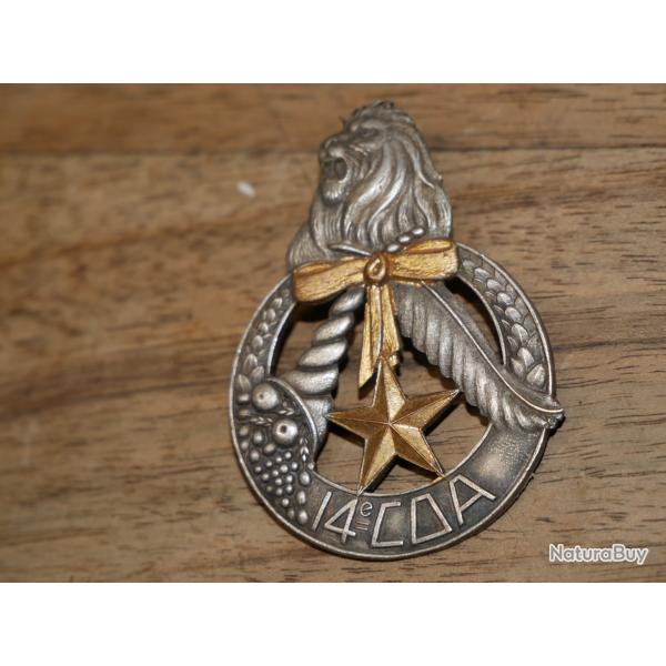 Insigne 14 COA - SECTION DE COMMIS OUVRIERS ADMINISTRATION - A AUGIS LYON