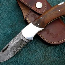 Couteau pliant Damas & Palissandre