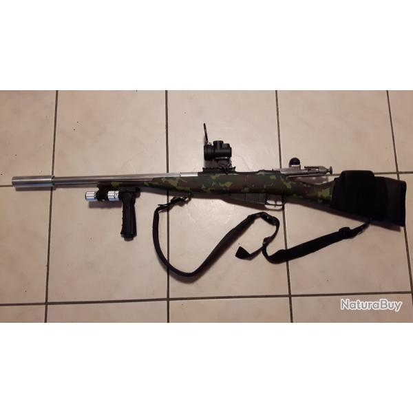 carabine mosin nagant 7.6 x54R montage custom fusil d'assaut cat�gorie C