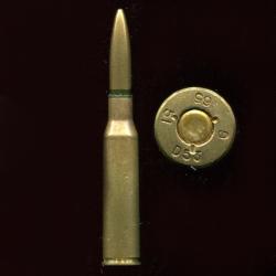 6.5 x 51 SR Arisaka Japon - RARE avec marquage : D53 6 65 51