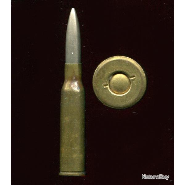 6.5 x 51 SR Arisaka Japon - balle nickel pointue  - amorce sertie x 2