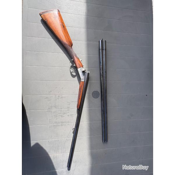 Fusil juxtapos�s Robust 222 crosse anglaise - cal 16/70 - avec deux canons