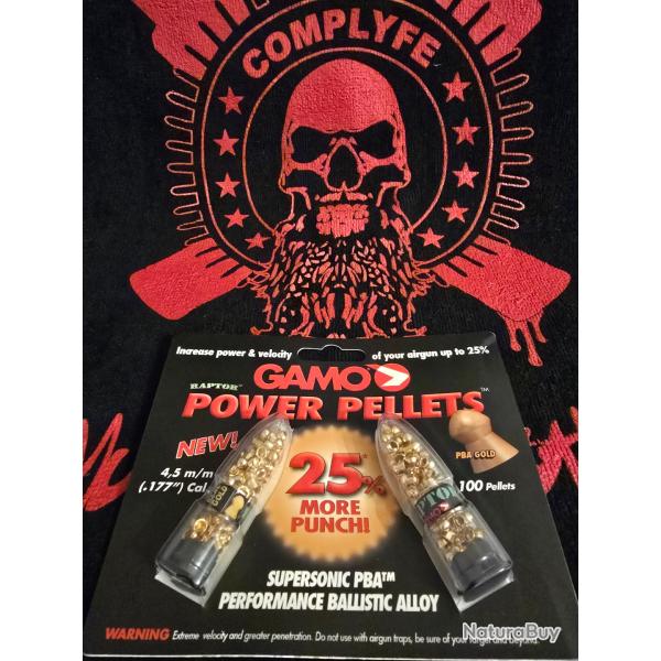 Plombs or 18 carats gamo power pellets