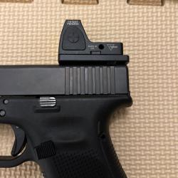 Point rouge trijicon rm07 avec montage sur glock (standard non MOS)