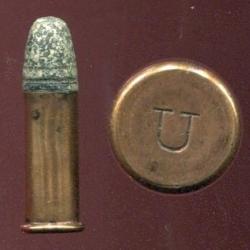 .32 Long Rimfire - &eacute;tui cuivre de 20.4 mm - balle plomb - marquage : U