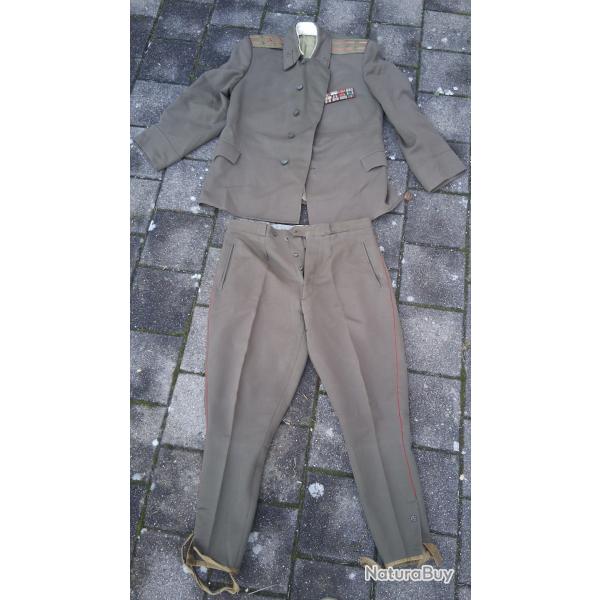 AUTHENTIQUE TENUE UNIFORME COLONEL TAILLE L TROUPES DES CHEMINS DE FER ARM�E SOVIETIQUE URSS CCCP