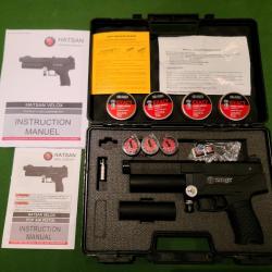 Pistolet Pcp Hatsan Velox 5.5mm (.22) Black - 17 joules + accessoires - Neuf (jamais servi)