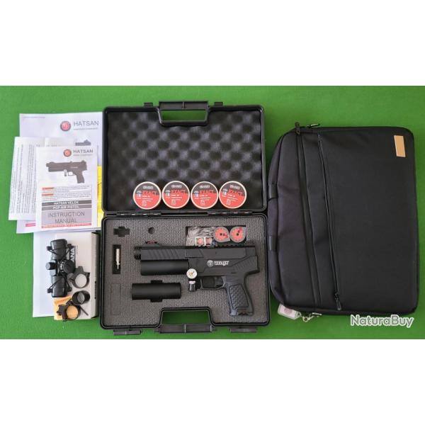 Pistolet Pcp Hatsan Velox 6.35mm (.25) Black - 20 joules - Neuf (jamais servi)