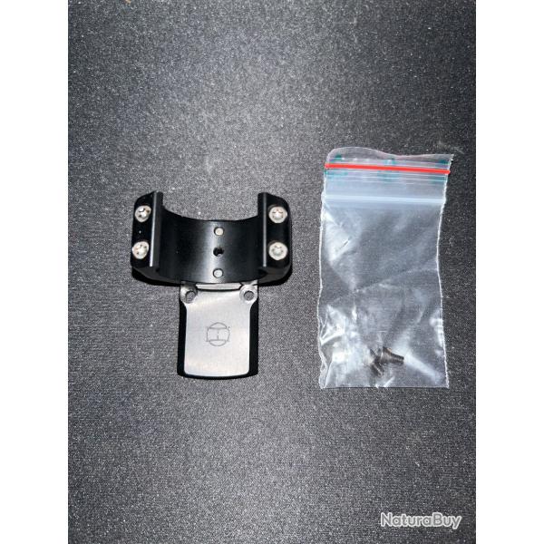 Adaptateur point rouge Docter sur lunette diam�tre 30 mm, montage en 3/4 de collier.