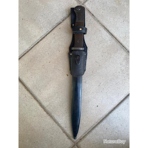 Ba�onnette Mauser K98 originale avec fourreau et gousset reproductions