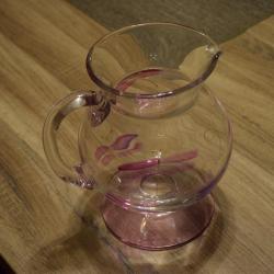 Pichet Vase en Verre Peint Libellule