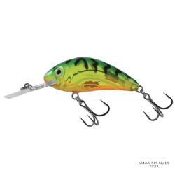 Poisson Nageur Salmo Rattlin Hornet Flottant 4,5cm 4,5cm Clear Hot Green Tiger