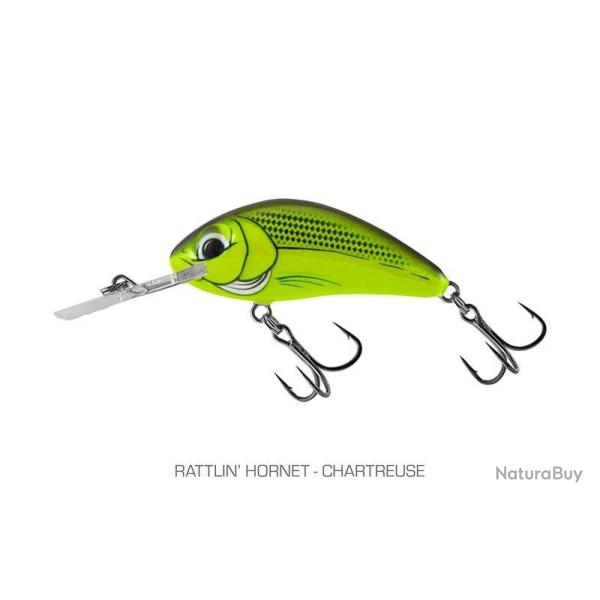Poisson Nageur Salmo Rattlin Hornet Flottant 4,5cm 4,5cm Chartreuse