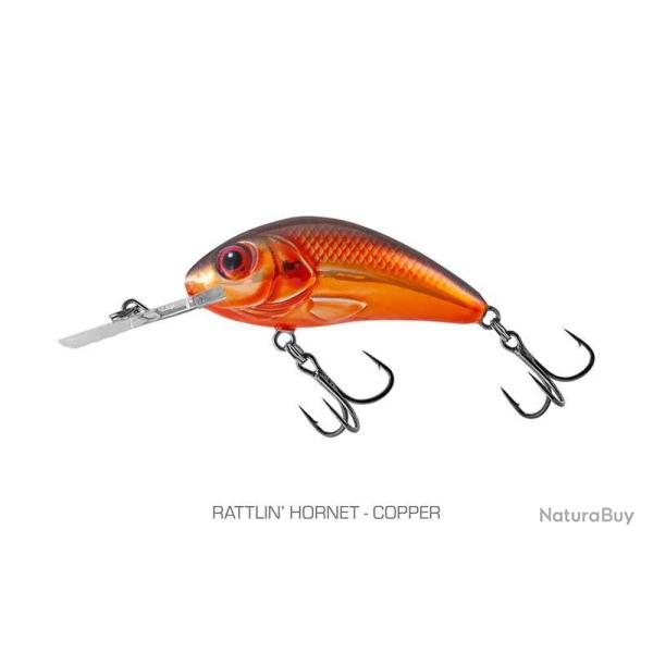 Poisson Nageur Salmo Rattlin Hornet Flottant 4,5cm 4,5cm Copper