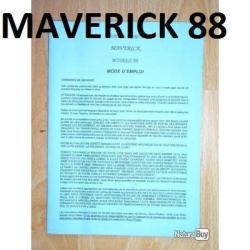 copie mode d'emploi complet fusil MAVERICK 88 en FRANCAIS - VENDU PAR JEPERCUTE (STO49)