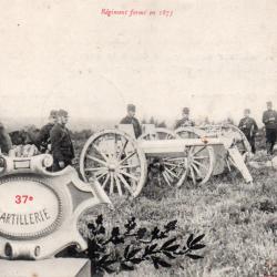 CPA -37e R&eacute;giment DARTILLERIE-N&deg;7116