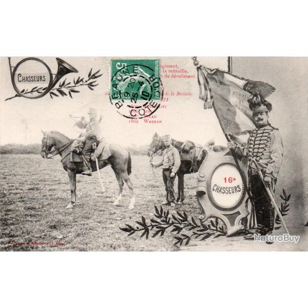 CPA - 16e R�giment CHASSEURS-N�7115