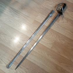 Sabre d'officier d'infanterie Mle 1882 avec lame &agrave; jonc.