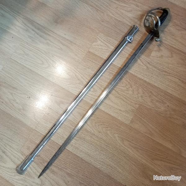 Sabre d'officier d'infanterie Mle 1882 avec lame � jonc.