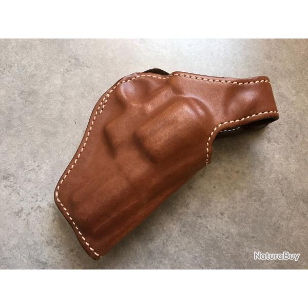 HOLSTER CUIR POUR REVOLVER CANON COURT (2,5" ou 3")
