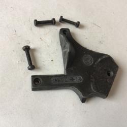 VENDU PAR LE-CUIRASSIER PLAQUE RECOUVREMENT AVEC VIS REVOLVER ALARME ITALIEN BBM OLYMPIC 38 9 MM