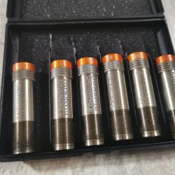 Lot 6 chokes browning invector + cal 20 midas titane neuf