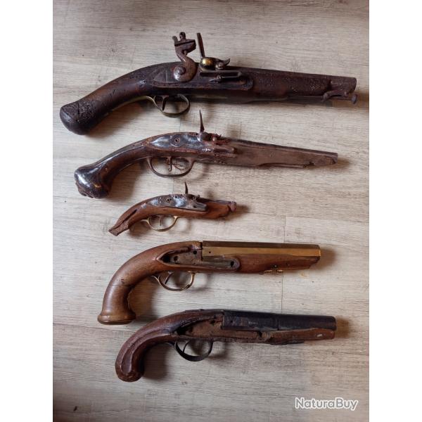 Pistolet � silex 1 Euro sans prix de r�serve